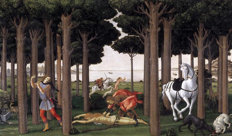 Sandro Botticelli Novella di Nastagio degli onesti (mk36) Spain oil painting art